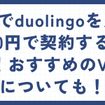 vpnでduolingoを月額200円で契約する方法！おすすめのVPNについても！
